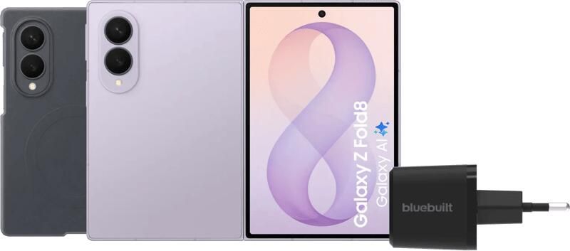 Samsung Galaxy Z Fold 8 256GB Lila 5G + Accessoirepakket