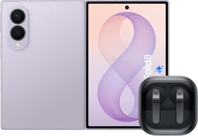 Samsung Galaxy Z Fold 8 256GB Lila 5G + Galaxy Buds4 Pro Zwart