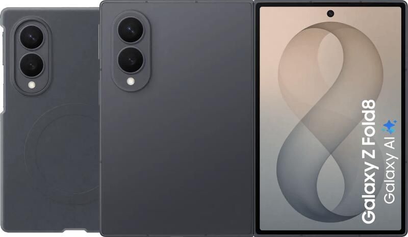 Samsung Galaxy Z Fold 8 512GB Zwart 5G + Siliconen Back Cover met Magneet Zwart