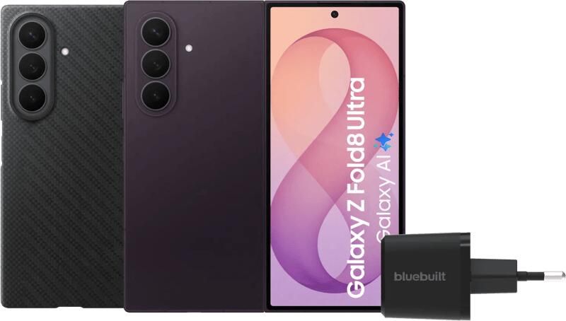 Samsung Galaxy Z Fold 8 Ultra 256GB Paars 5G + Accessoirepakket