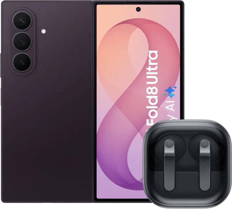 Samsung Galaxy Z Fold 8 Ultra 256GB Paars 5G + Galaxy Buds4 Pro Zwart