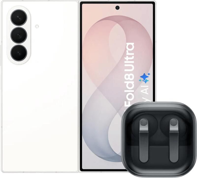 Samsung Galaxy Z Fold 8 Ultra 256GB Wit 5G + Galaxy Buds4 Pro Zwart