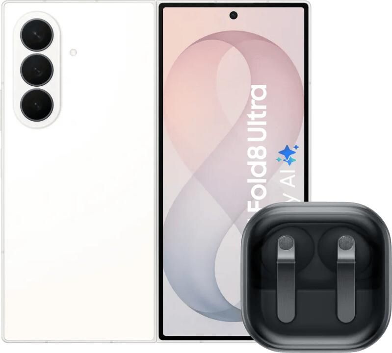 Samsung Galaxy Z Fold 8 Ultra 512GB Wit 5G + Galaxy Buds4 Pro Zwart
