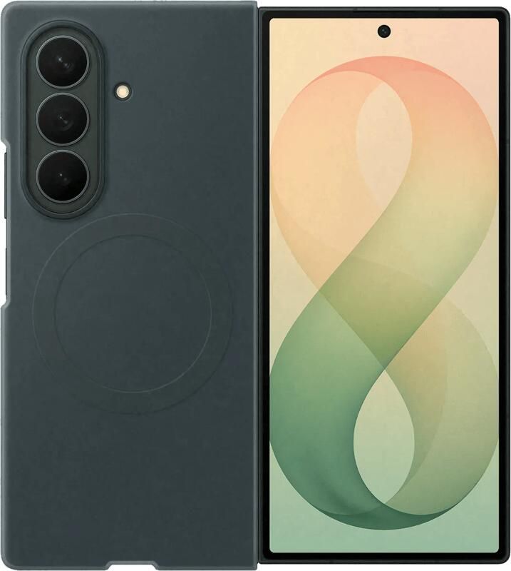 Samsung Galaxy Z Fold 8 Ultra Siliconen Back Cover met Magneet Groen