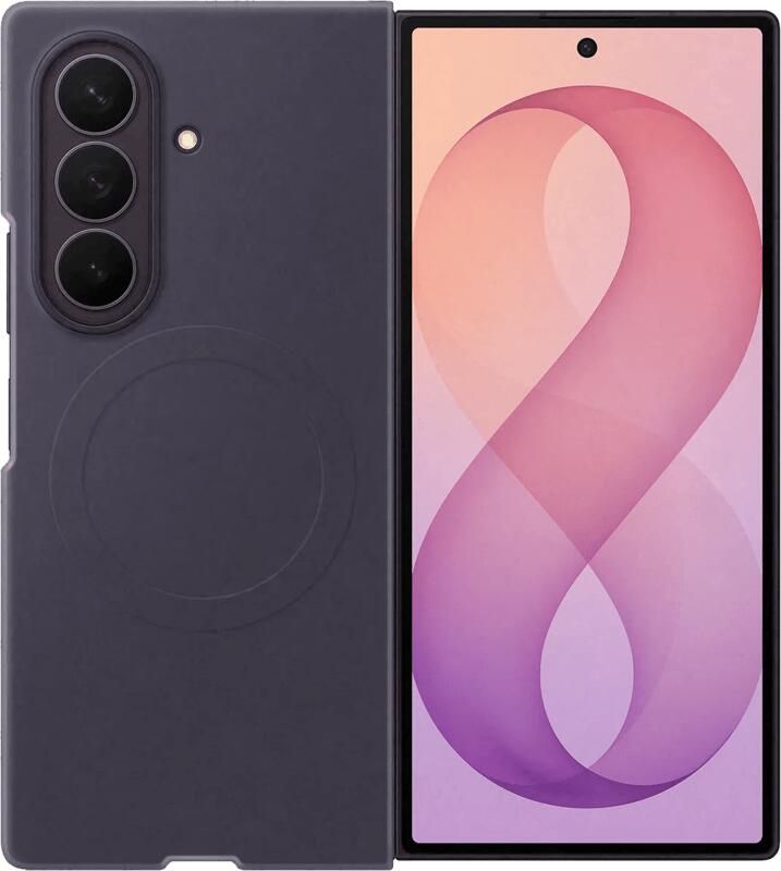 Samsung Galaxy Z Fold 8 Ultra Siliconen Back Cover met Magneet Paars