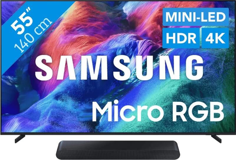 Samsung Micro RGB 55" R85H (2026) + HW-S60D Zwart (2024)