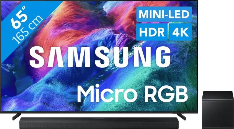 Samsung Micro RGB 65" R85H (2026) + HW-QS700F (2025)