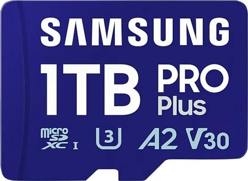 Samsung Pro Plus microSDXC 1TB + SD-adapter Micro SD-kaart Blauw