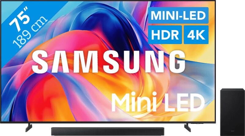 Samsung Mini-led 75" M73H (2026) + HW-B66CF (2025)