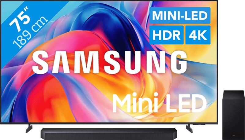 Samsung Mini-led 75" M73H (2026) + HW-Q600F (2025)