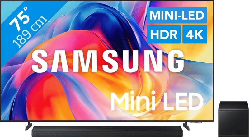 Samsung Mini-led 75" M73H (2026) + HW-QS700F (2025)