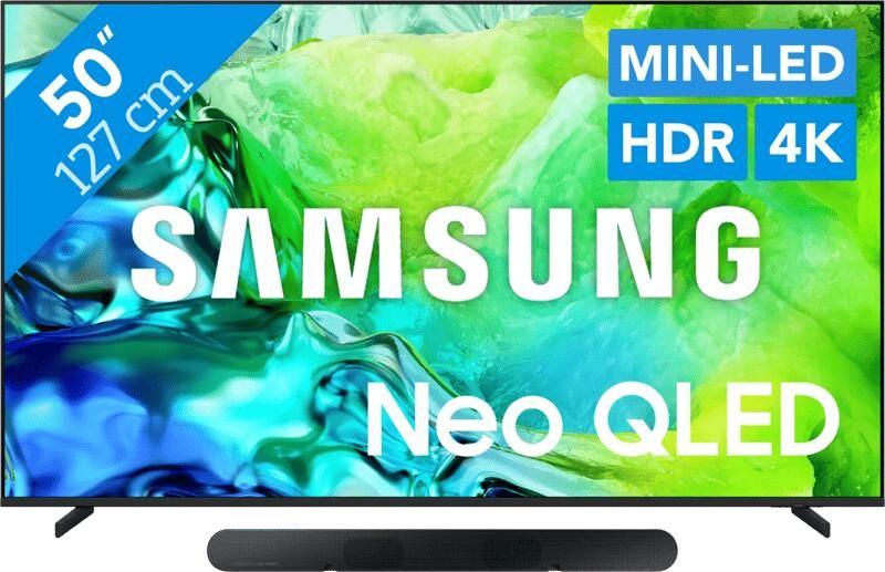 Samsung Neo QLED 50" QN80H (2026) + HW-S60D Zwart (2024)