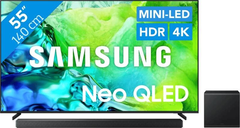 Samsung Neo QLED 55" QN80H (2026) + HW-B750F (2025)