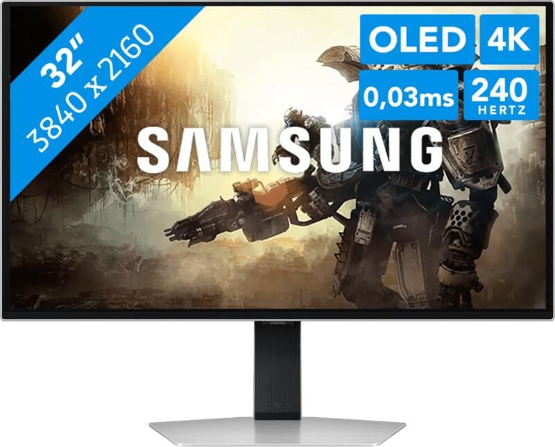 Samsung Odyssey OLED G8 LS32FG812SUXEN Monitor Zilver