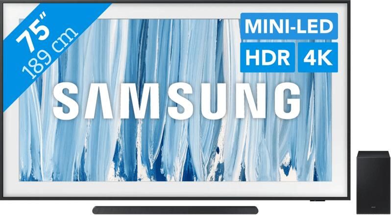 Samsung The Frame Pro 75" (2026) + HW-S700D Zwart (2024)