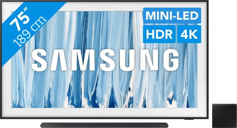Samsung The Frame Pro 75" (2026) + HW-S800D Zwart