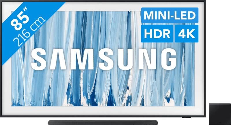 Samsung The Frame Pro 85" (2026) + HW-S800D Zwart