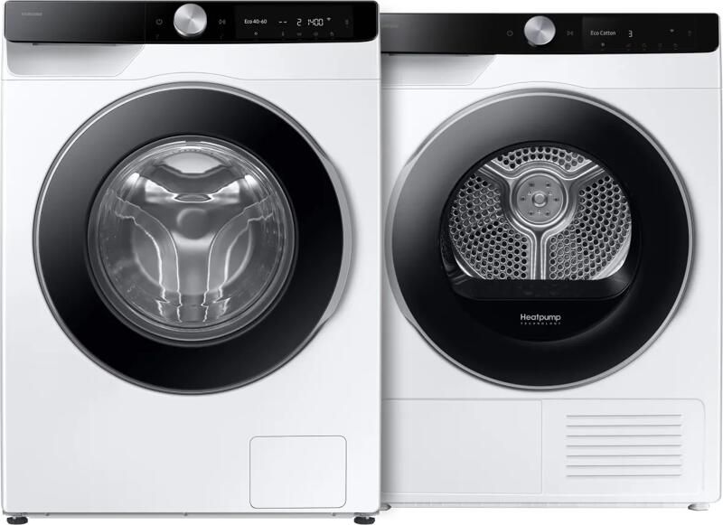 Samsung WW90DG6U85LK AI Wash + DV90DG6845LKU3 AI Dry