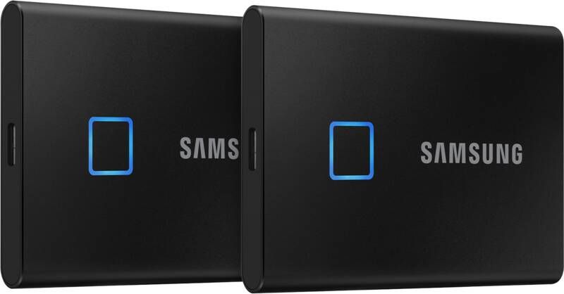 Samsung T7 Touch Portable SSD 1TB Zwart Duo Pack