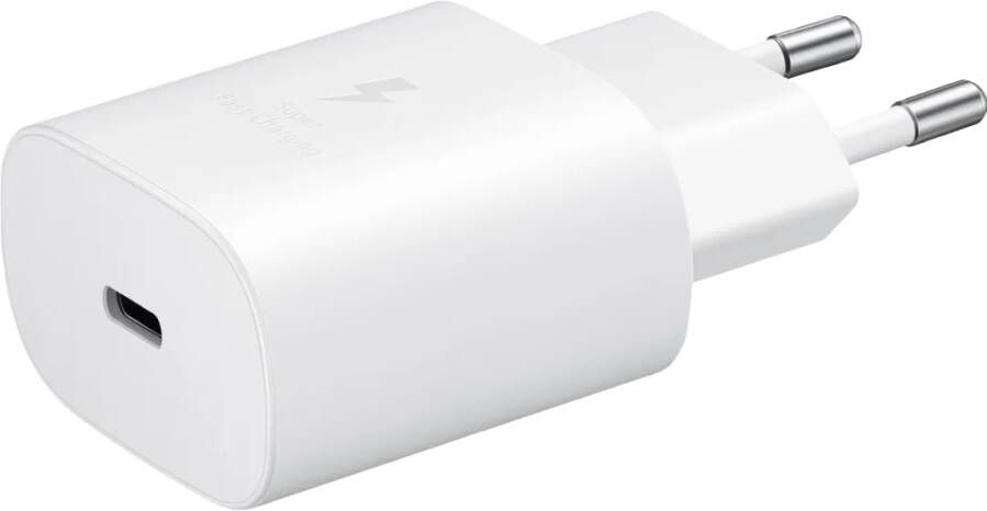 Samsung 25W Oplader Fast Charging adapter USB-C excl. kabel Oplader Wit