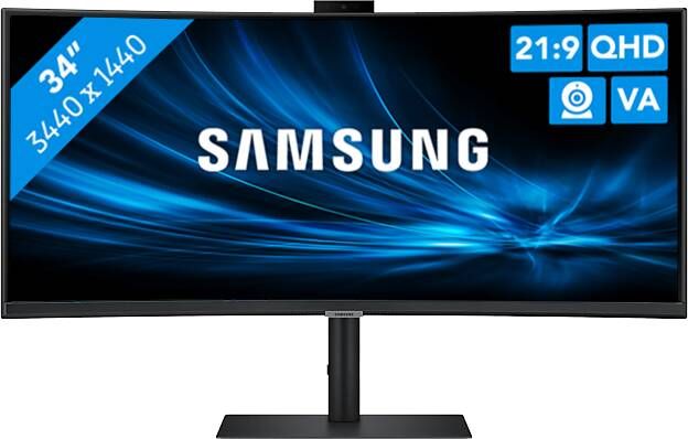 Samsung ViewFinity S6 LS34C652VAUXEN Monitor Zwart