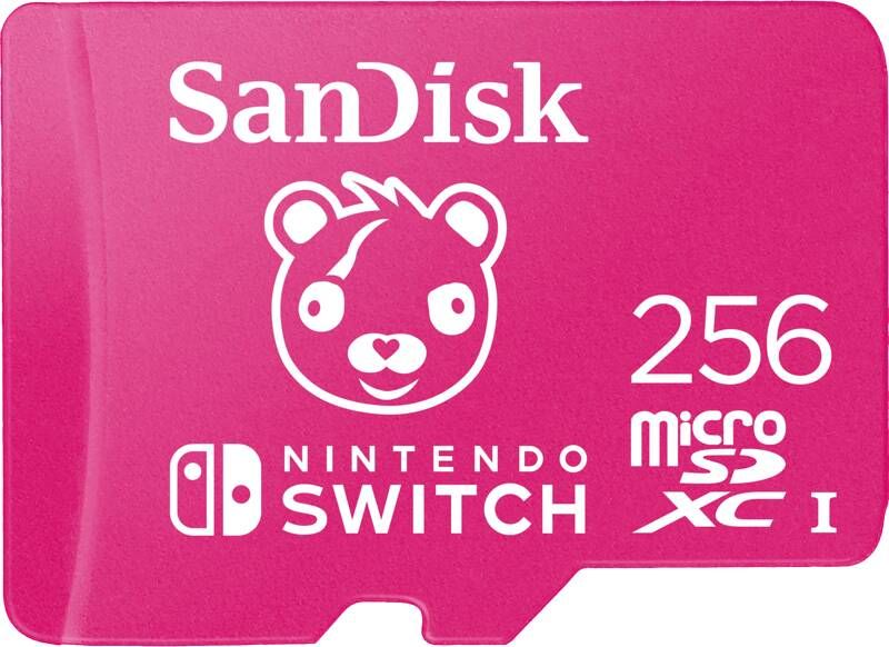 SanDisk MicroSDXC Extreme Gaming 256GB Nintendo licensed Fortnite Cuddle team Micro SD-kaart