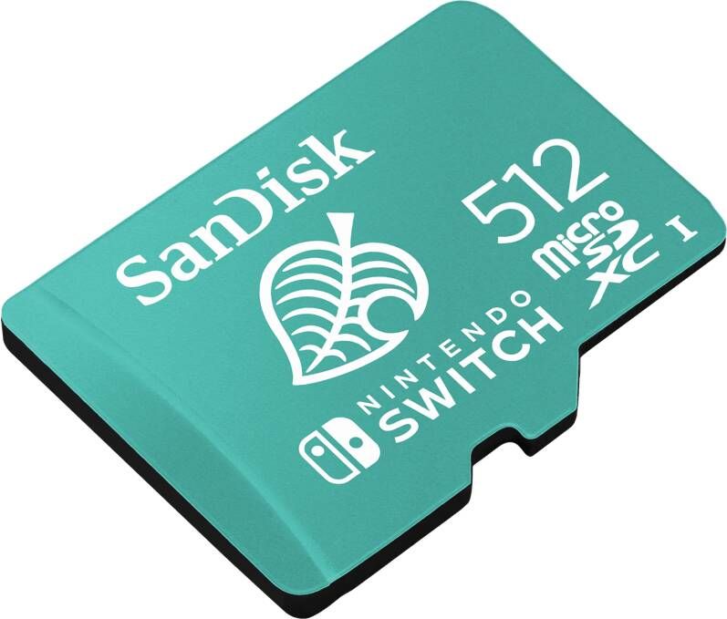 SanDisk MicroSDXC Extreme Gaming 512GB 100MB 90mb Nintendo licensed Micro SD-kaart Groen