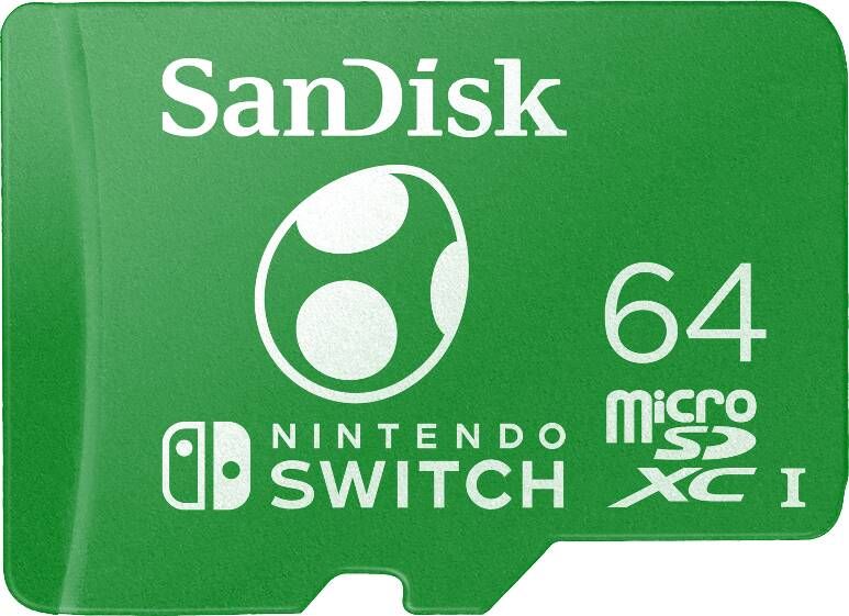 Sandisk MicroSDXC Extreme Gaming 64GB Yoshi (Nintendo licensed)