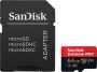 SanDisk MicroSDXC Extreme PRO 64GB 200 90 mb s A2 V30 SDA Rescue Pro DL 2Y Micro SD-kaart Zwart - Thumbnail 1