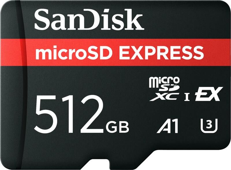 Sandisk MicroSD Express Card 512GB 650MB s