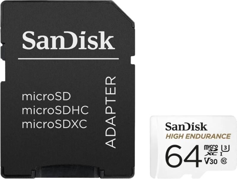 SanDisk SDSQQNR-064G-GN6IA microSDXC High Endurance 64GB | Geheugenkaarten | 0619659173081