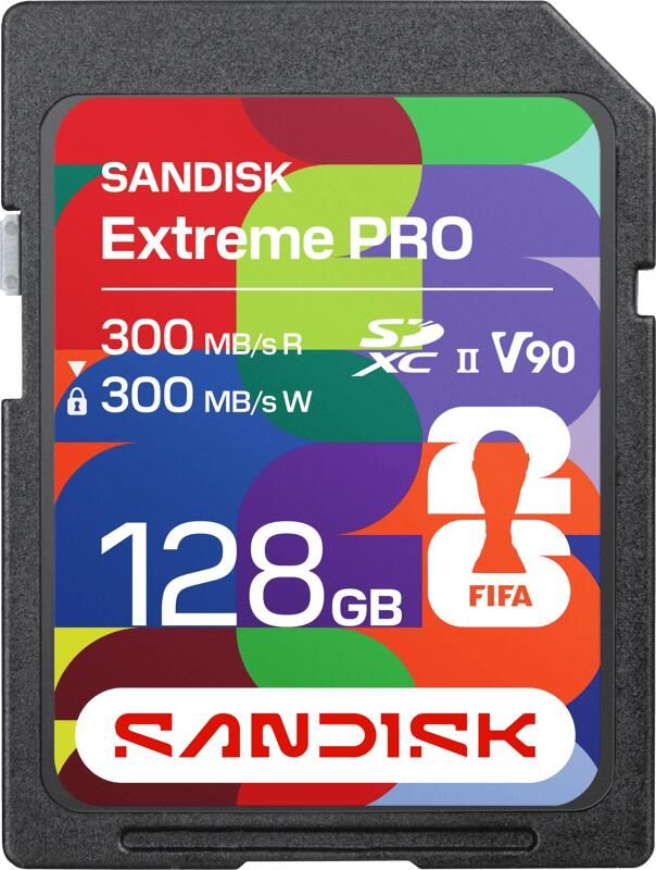 Sandisk SDXC Extreme PRO FIFA World Cup 2026 Edition 128GB 300MB s