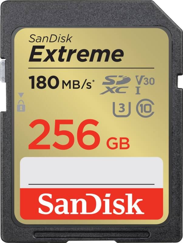 Sandisk SDXC Extreme 256GB 180mb s