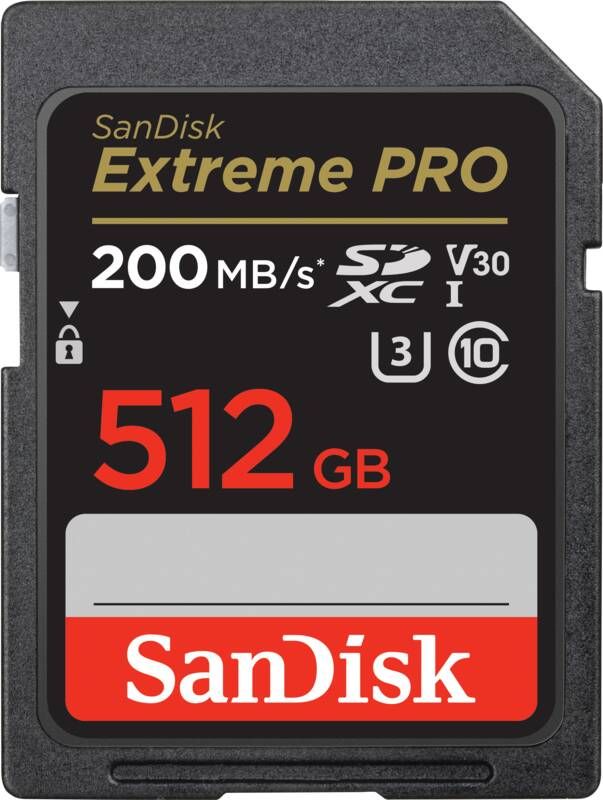 SanDisk SDXC Extreme Pro 512GB 200 140 mb s V30 Rescue Y | SD kaarten | Fotografie Geheugen&Opslag | 0619659188665