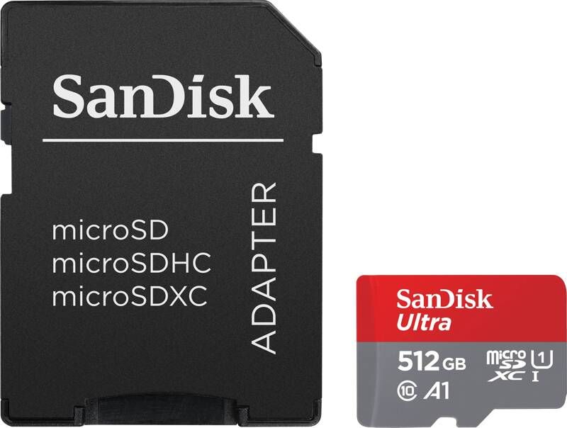 SanDisk microSDXC Ultra 512GB (A1 UHS-I Cl.10 150MB s) | Micro SD kaarten | Computer&IT Data opslag | 0619659200572