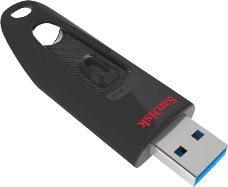 SanDisk USB Ultra 64GB 130 MB s USB 3.0 USB-sticks Zwart