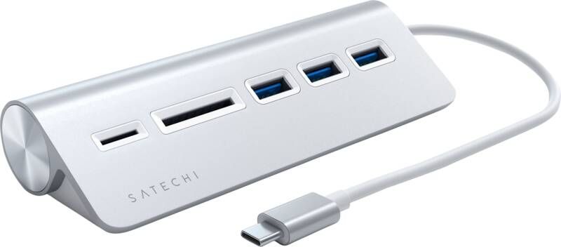 Satechi Aluminum USB Hub USB-C Zilver