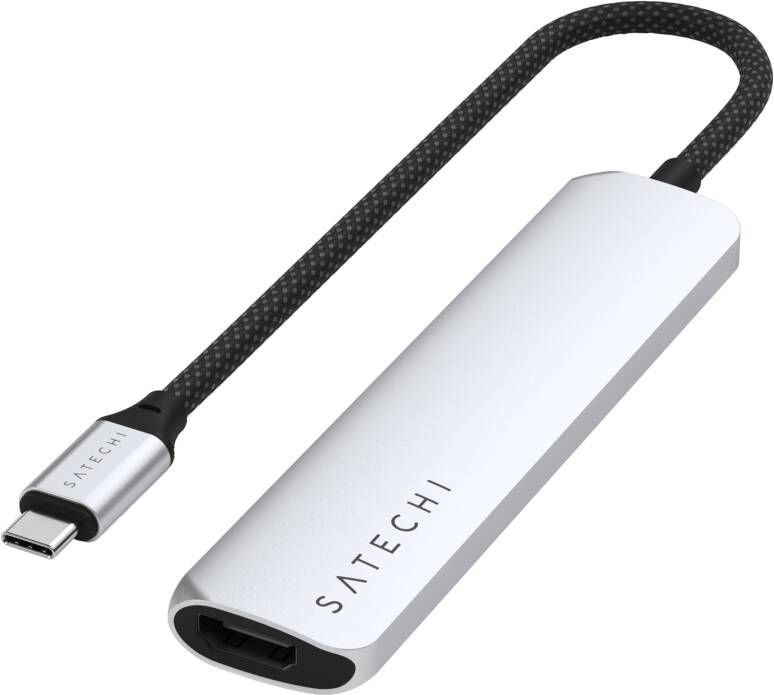 Satechi Type C Slim Multi-Port Adapter V2 Space Grey
