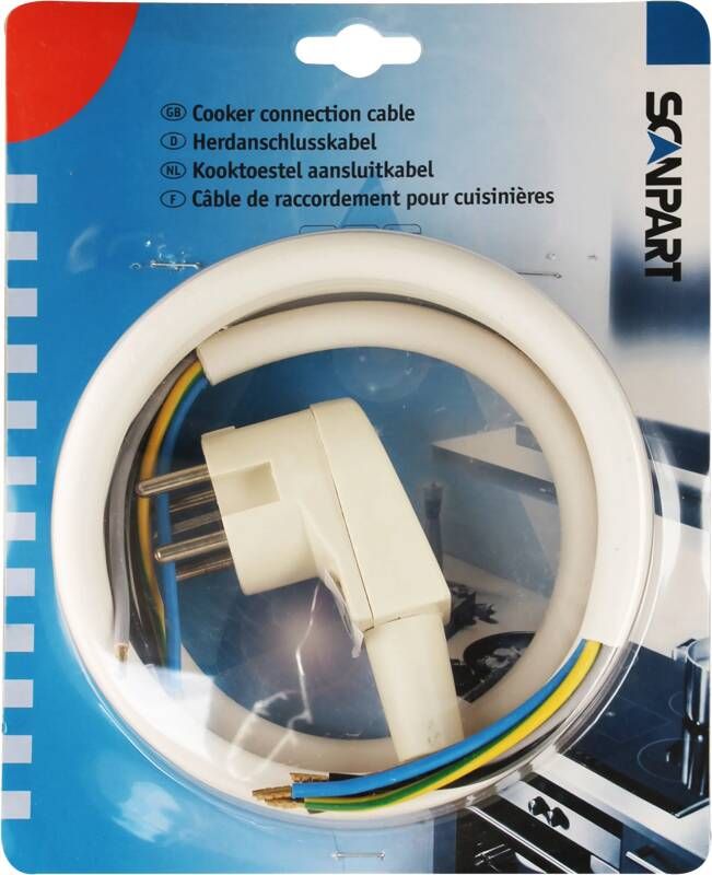 Scanpart Perilex aansluitkabel 2.5 meter Geschikt voor elektrische oven fornuis kookplaat Losse stekker en aansluitsnoer