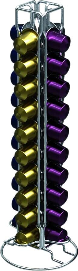 Scanpart Nespresso cuphouder Capsule houder Koffiecups houder RVS capsulehouder Voor 40 capsules