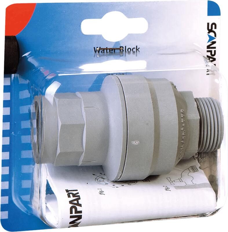 Scanpart waterblok Wasmachine accessoire Grijs