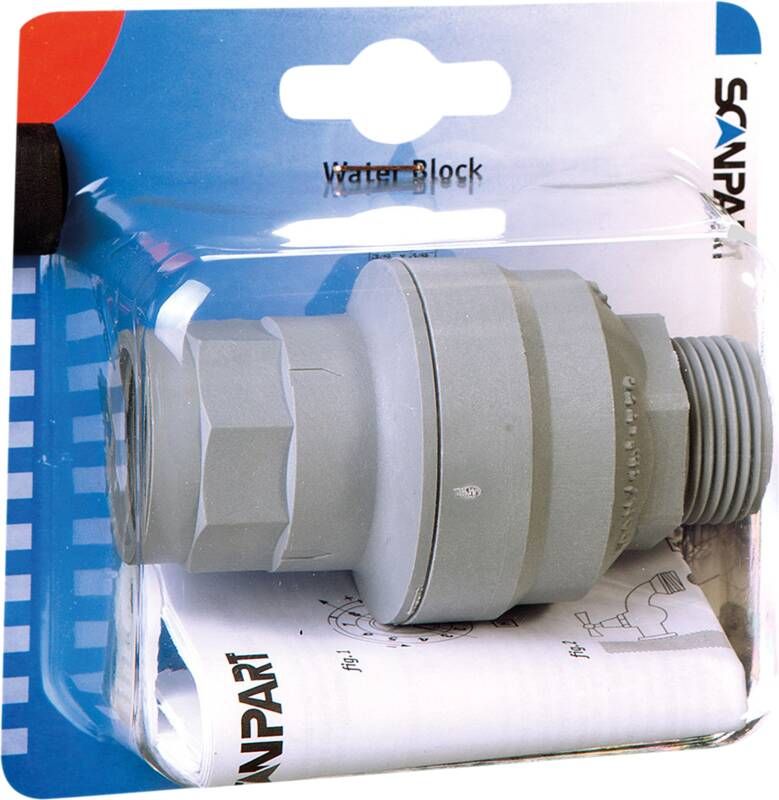 Scanpart waterblok Wasmachine accessoire Grijs