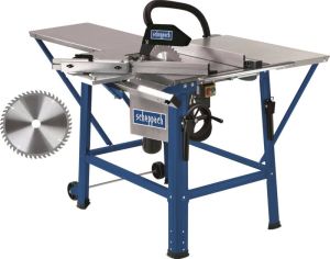 Scheppach Tafelcirkelzaag 12" TS310 230V 2200W zaagblad 315mm 24 tanden 2800 toeren tafel verlengd