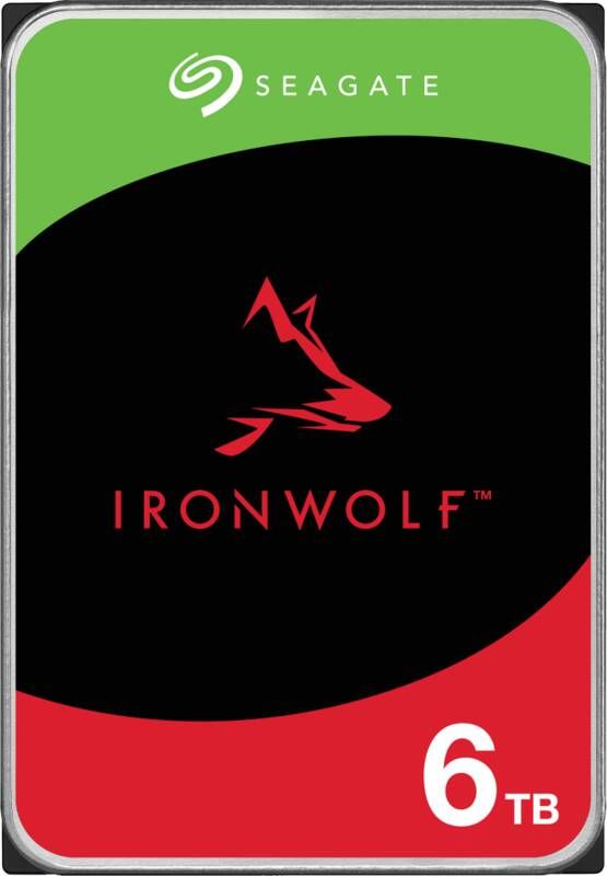 Merkloos SEAGATE TECHNOLOGIE IronWolf 6TB interne harde schijf Voor IronWolf NAS