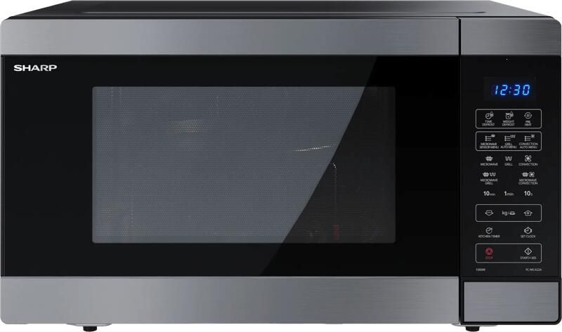 Sharp YC-MC422AE-SB combimagnetron met grill en heteluchtoven 1000W 42 liter zwart