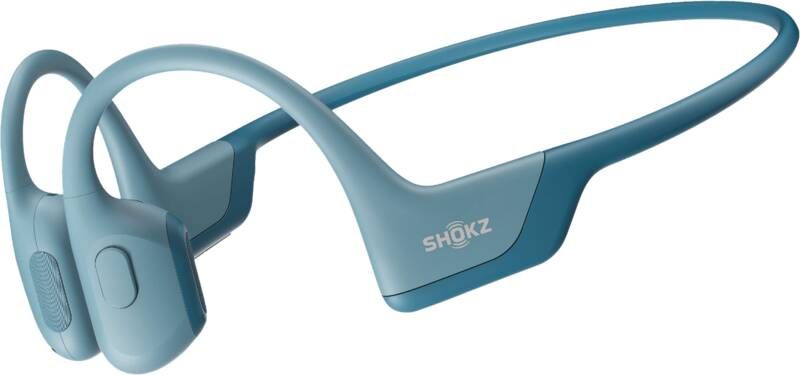 Shokz OpenRun Pro Blauw | Bone Conduction koptelefoons | Beeld&Geluid Koptelefoons | 0850033806335