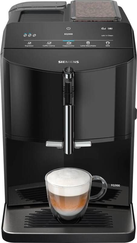 Siemens TF301E09 EQ300 Espresso Volautomaat Koffieapparaat Piano Zwart