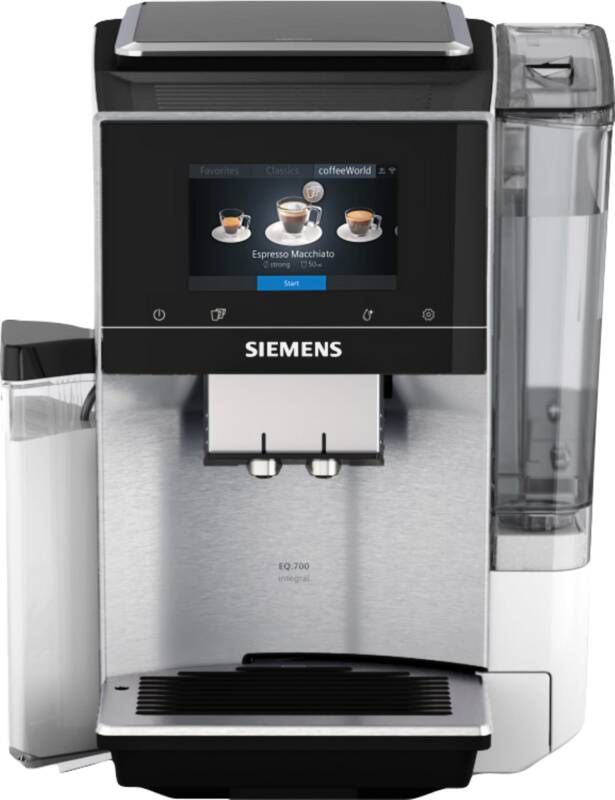 Siemens Expresso TQ705R03 Eq.700 Integral 20 Recepten 6 Versie 3 Temperaturen Touchscreen 350G GRAINLAAG