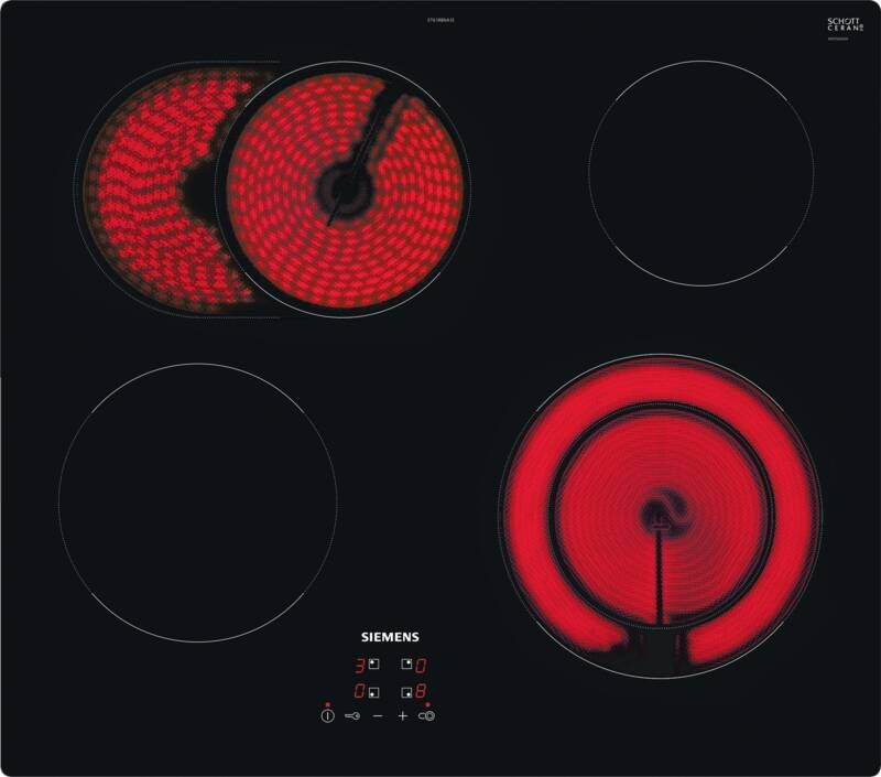 Siemens ET61RBNA1E iQ300 Inbouw keramische kookplaat 60 cm