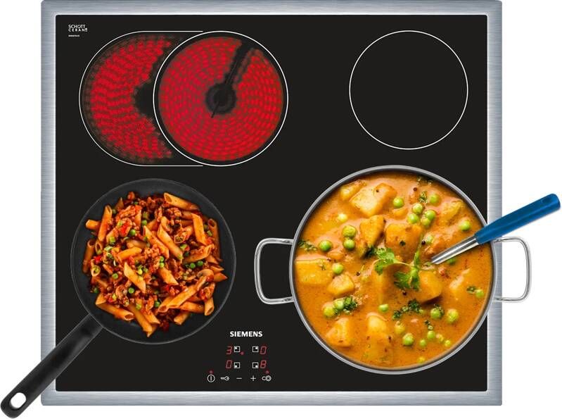 SIEMENS Elektrische kookplaat van SCHOTT CERAN ET645HN17E